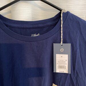 Cropped Navy Tshirt (Universe Thread)